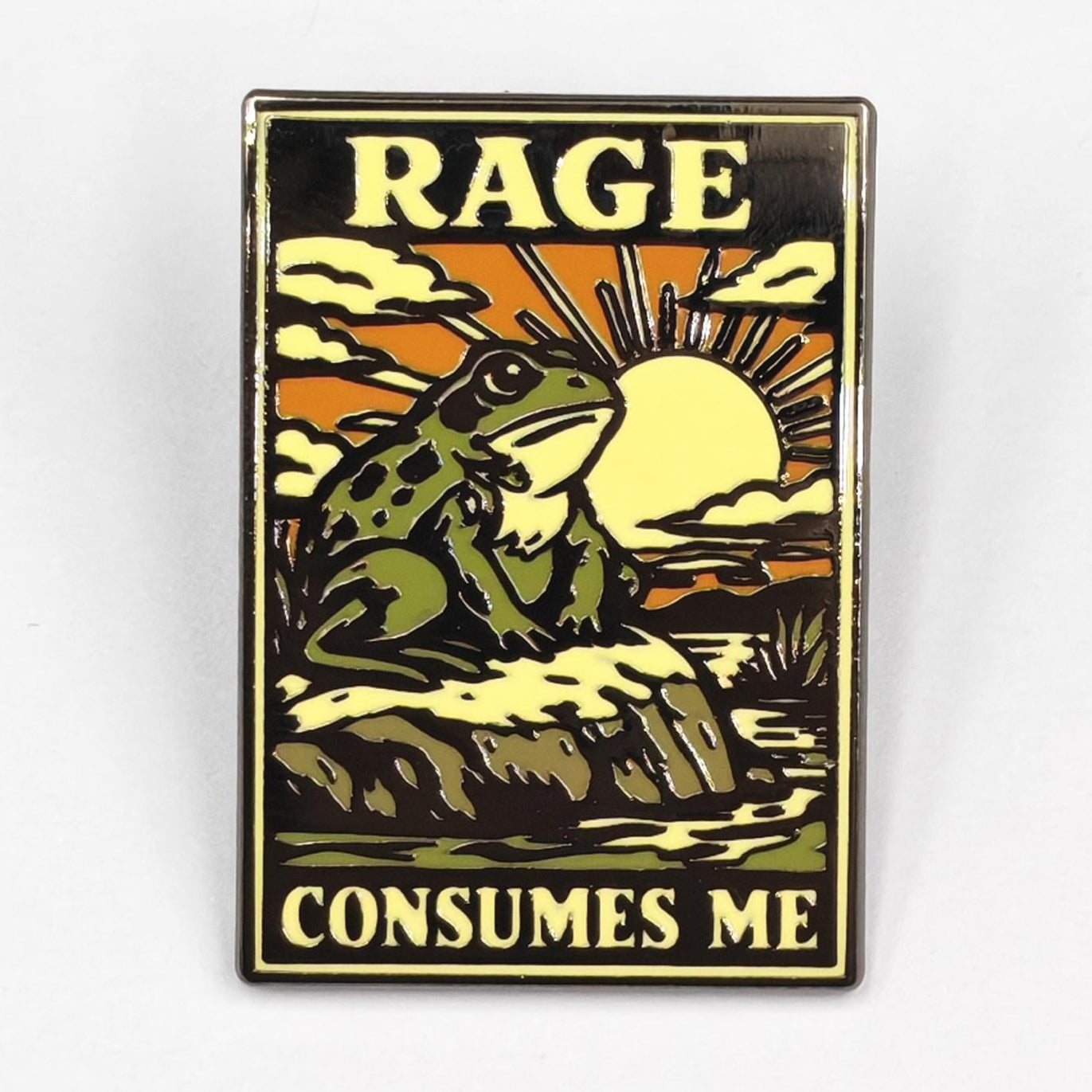 Wholesale Rage Consumes Me Enamel Pin - Shady Front