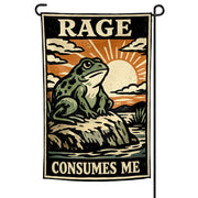 Wholesale Rage Consumes Me Garden Flag - Shady Front