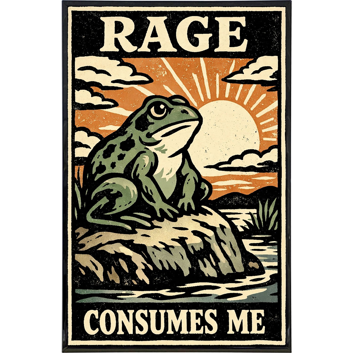 Rage Consumes Me Print - Shady Front