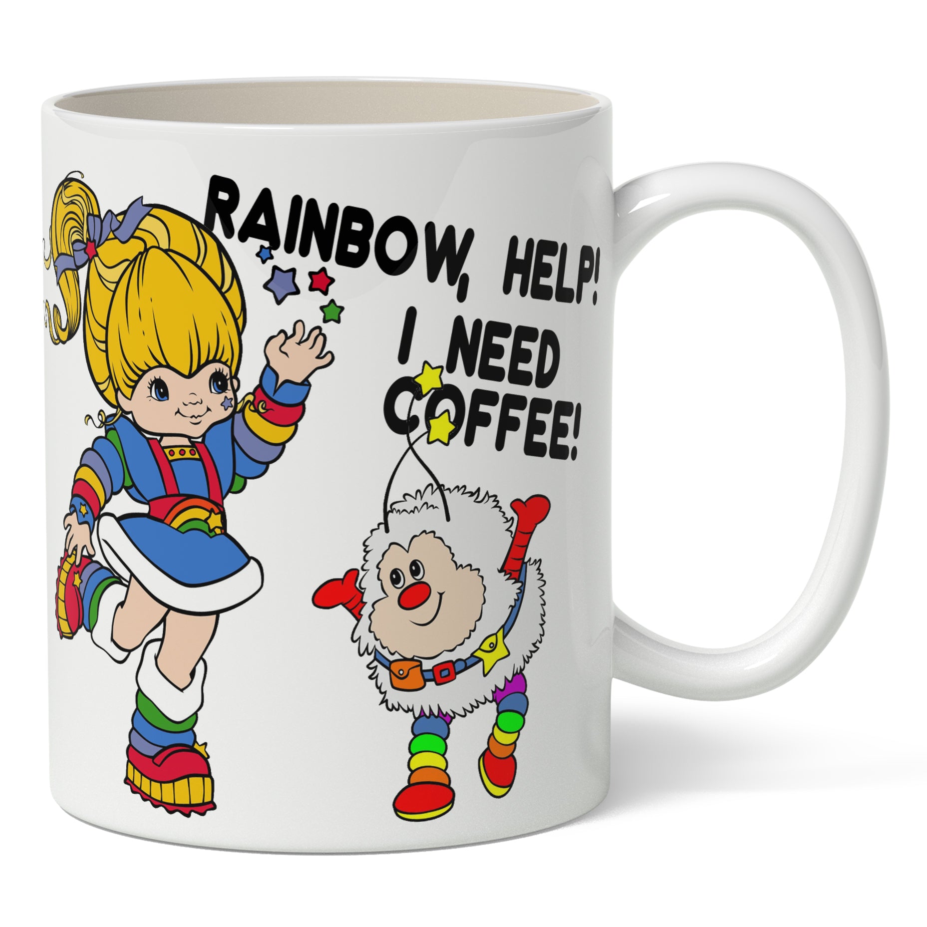 Rainbow Brite "I Need Coffee" Mug - Shady Front