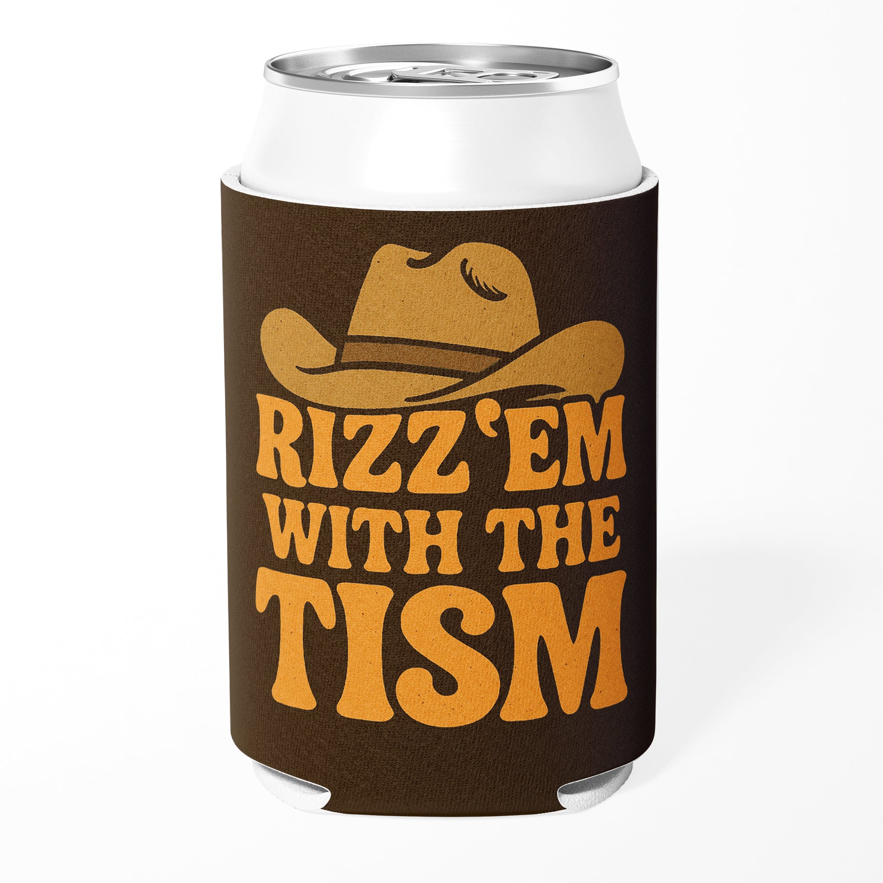 Rizz 'Em With the Tism Can Cooler - Shady Front