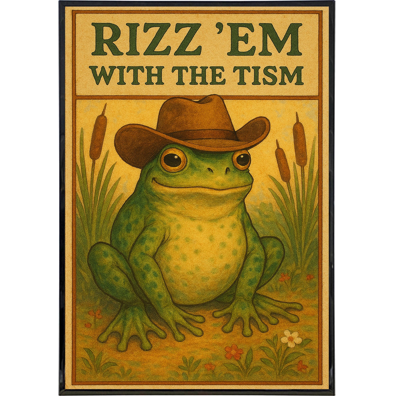 Rizz 'Em With the Tism Poster Print - Shady Front