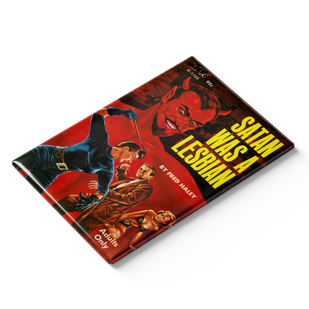 Wholesale Satan Was a Lesbian Pulp FIction Fridge Magnet - Shady Front