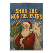 Wholesale Shun The Non-Believers Christmas Greeting Card - Shady Front