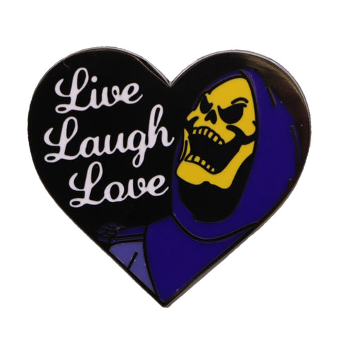 Skeletor "Live, Laugh, Love" Enamel Pin