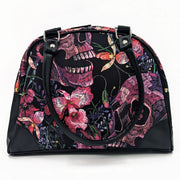 Skulls and Flowers Purse - Shady Front