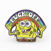 SpongeBob "F--k Off" Enamel Pin - Shady Front