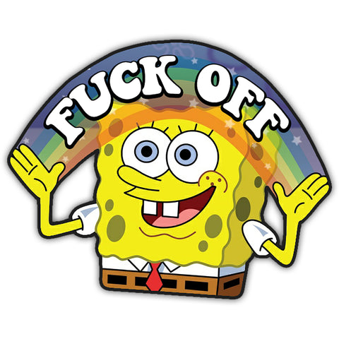 SpongeBob "F--k Off" Sticker