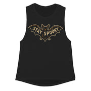 Stay Spooky Bat Girls Tank - Shady Front