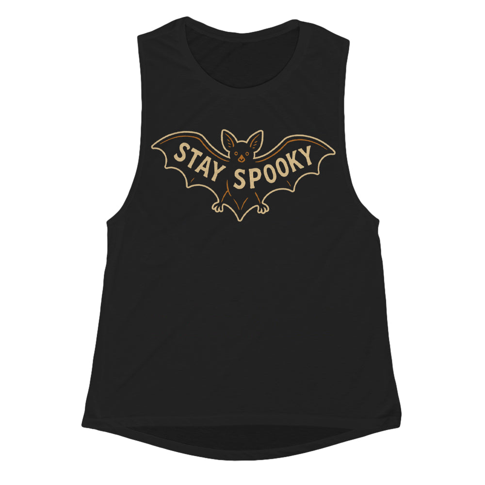 Stay Spooky Bat Girls Tank - Shady Front