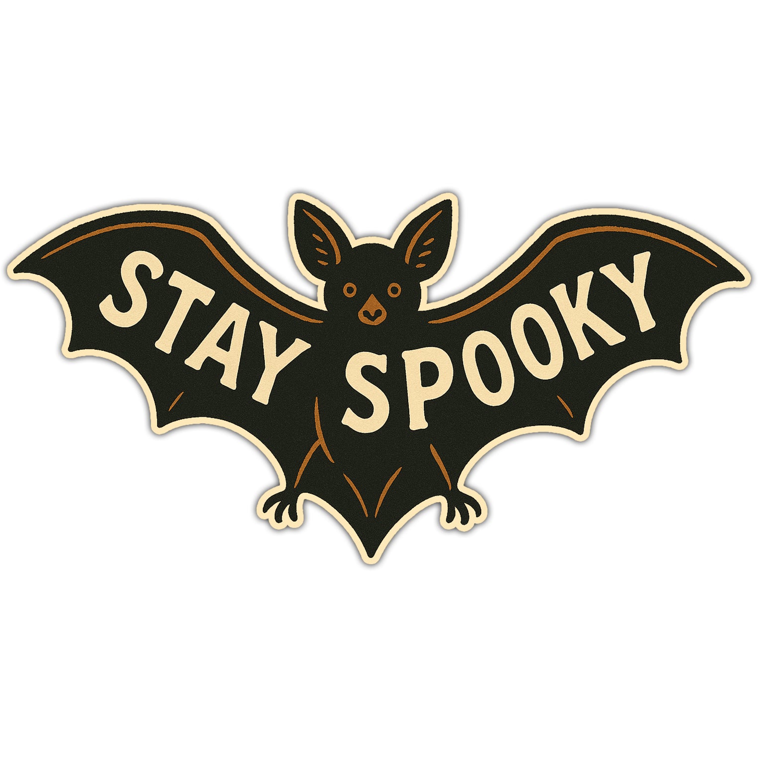Stay Spooky Bat Sticker - Shady Front