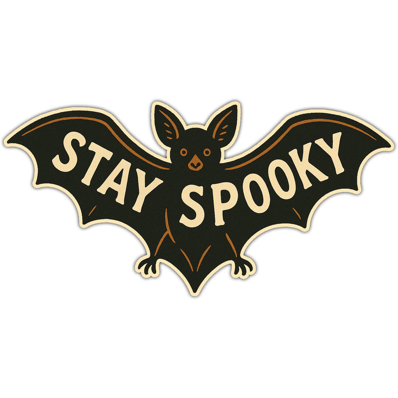 Stay Spooky Bat Sticker Wholesale Supplier - Shady Front