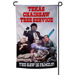 Texas Chainsaw Massacre Inspired "Tree Service" Garden Flag