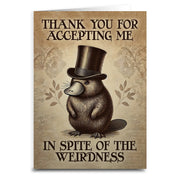 Thank You for Accepting Me Greeting Card - Shady Front