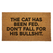 The Cat Has Been Fed Door Mat - Shady Front