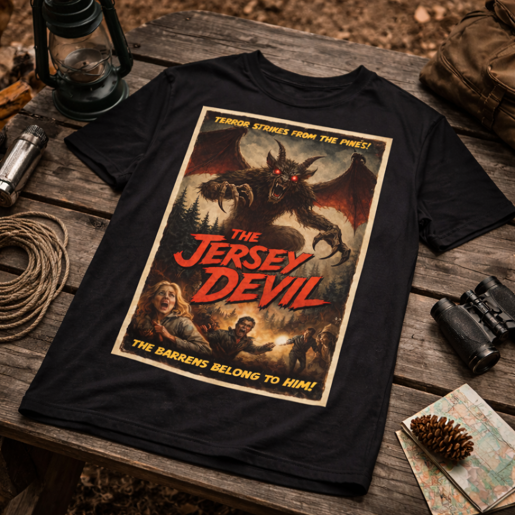 The Jersey Devil Horror Movie Poster T-Shirt - Shady Front
