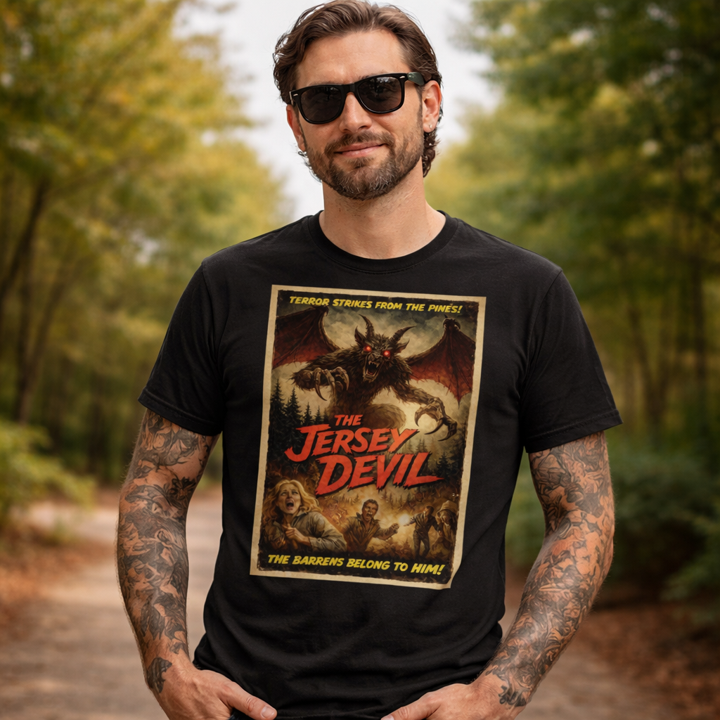 The Jersey Devil Horror Movie Poster T-Shirt - Shady Front
