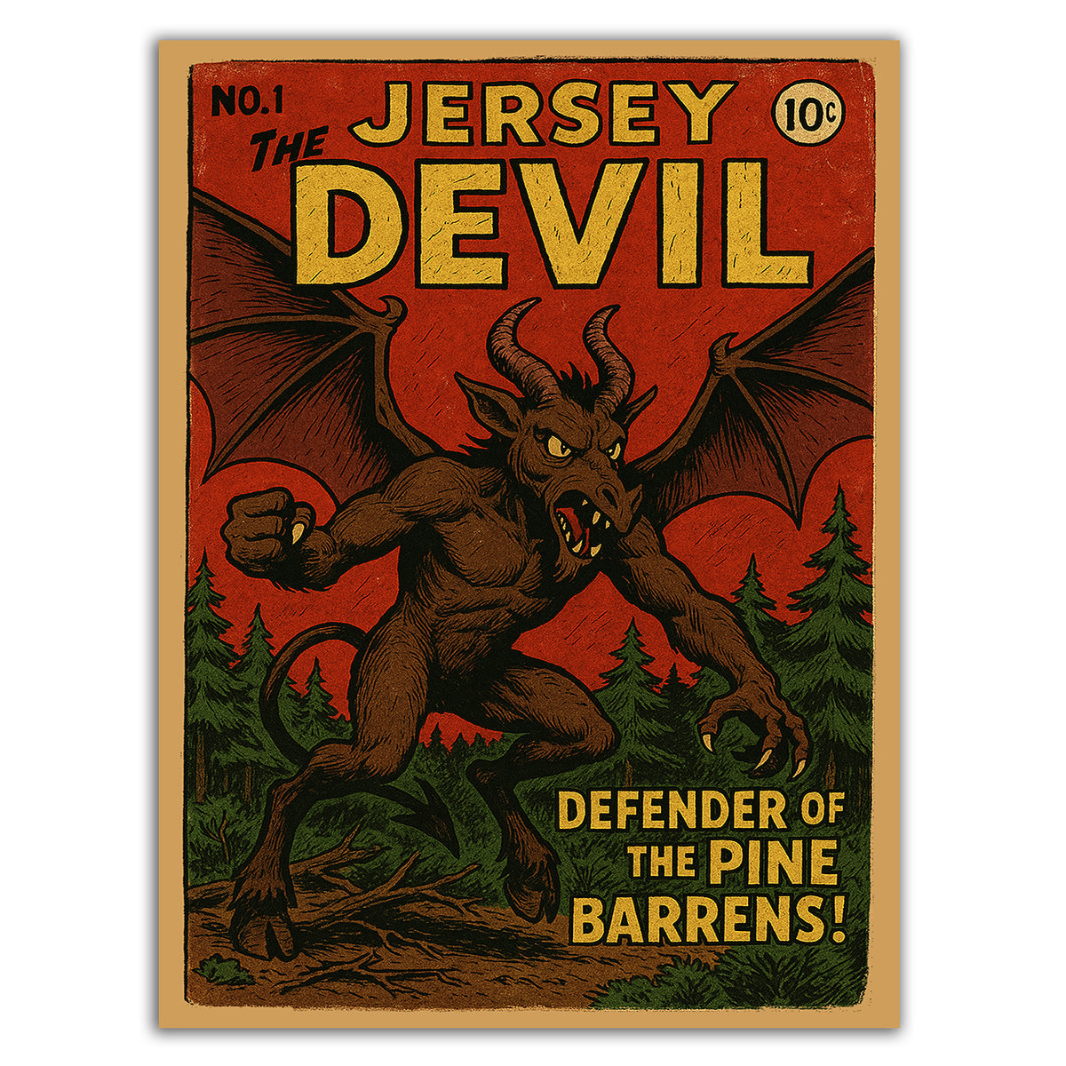 Jersey Devil Number One Sticker