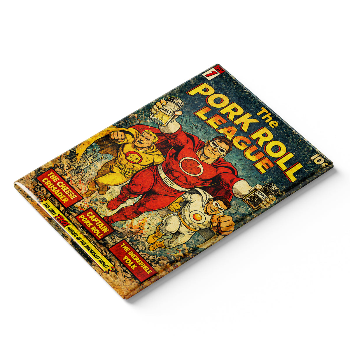 Wholesale Pork Roll League Comic Book Fridge Magnet - Shady Front