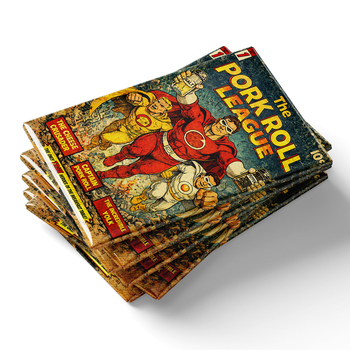 Wholesale Pork Roll League Comic Book Fridge Magnets - Shady Front