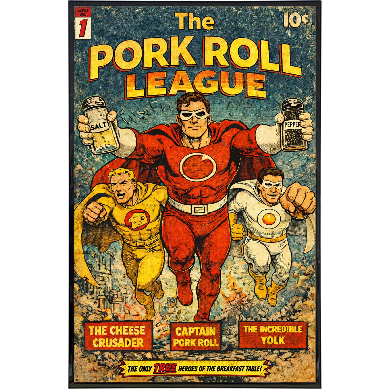 Wholesale The Pork Roll League Poster Print - Shady Front