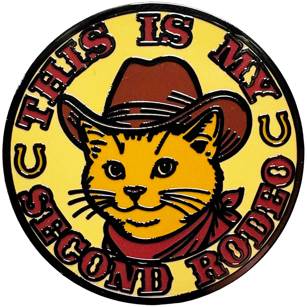 Wholesale This is My Second Rodeo Enamel Pin - Shady Front