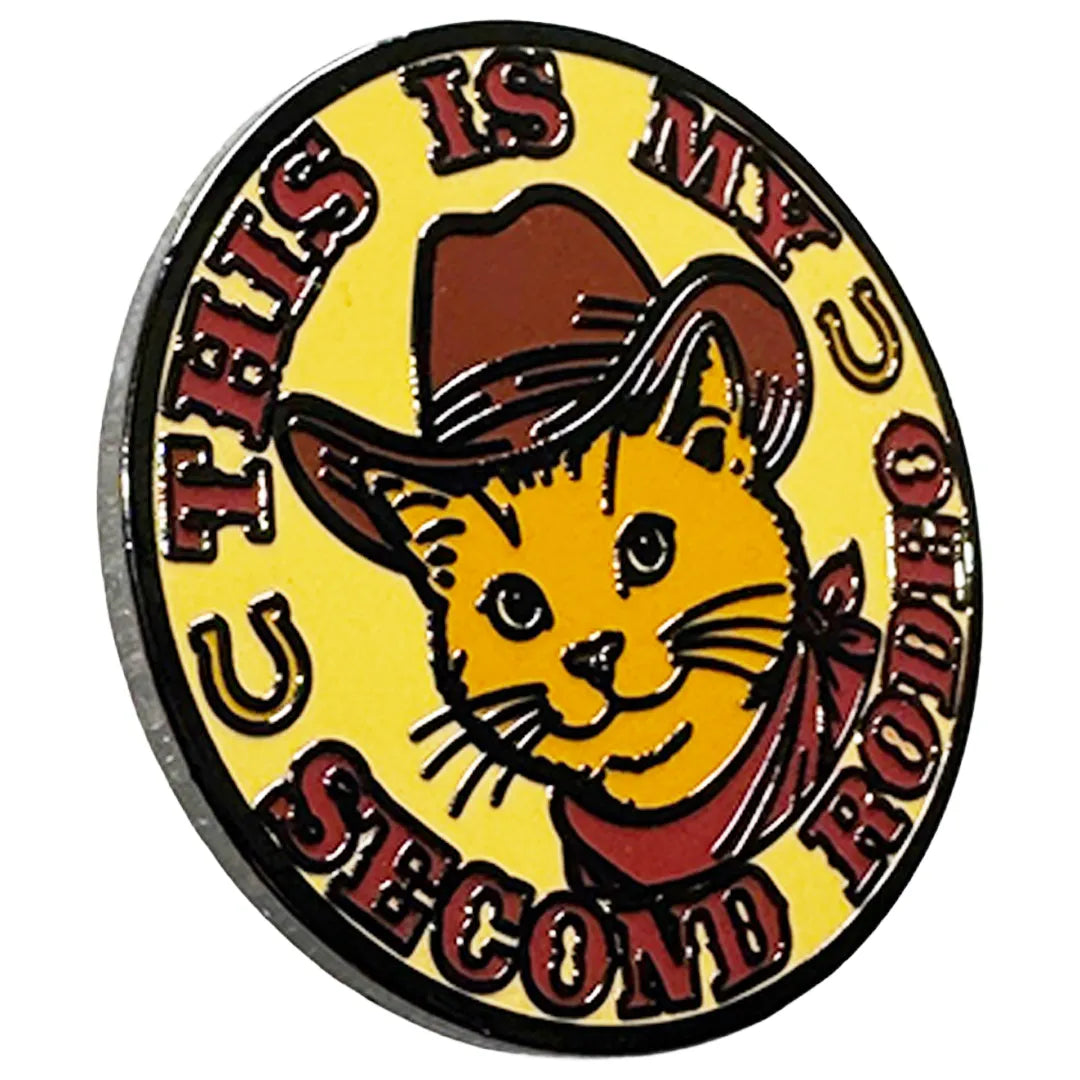 Wholesale This is My Second Rodeo Enamel Pin - Shady Front