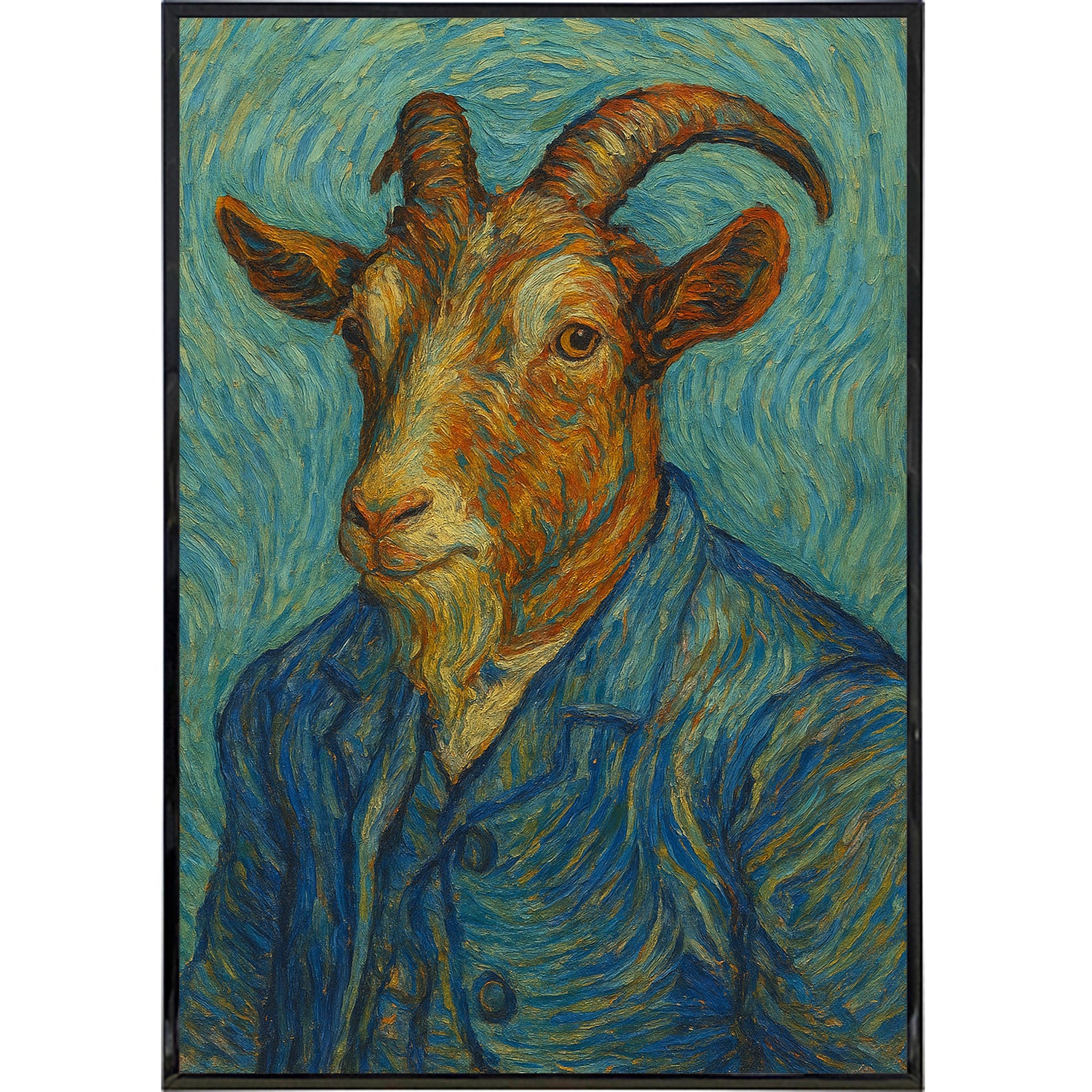 Vincent Van Goat Poster Print - Shady Front