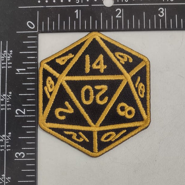 20 Sided Die Patch - Shady Front
