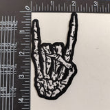 Skeleton Rock Hand Patch