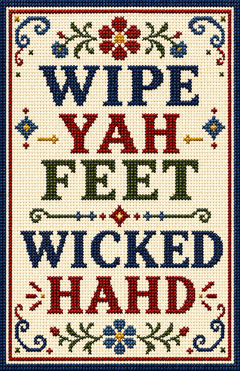 Wipe Yah Feet Wicked Hahd Print Wholesale Supplier - Shady Front