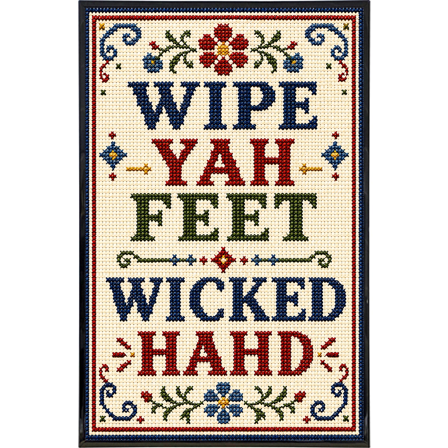 Wholesale Wipe Yah Feet Wicked Hahd Print - Shady Front