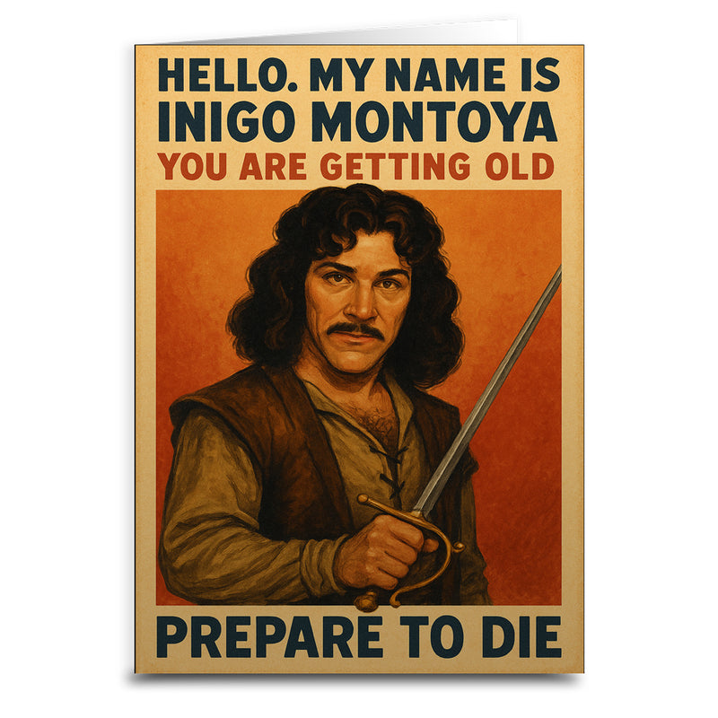 You Are Getting Old Prepare to Die Birthday Greeting Card Wholesale Supplier - Shady Front