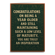 You Are Truly an Inspiration Greeting Card - Shady Front