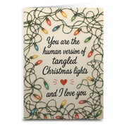 Wholesale Tangled Christmas Lights Holiday Greeting Card - Shady Front