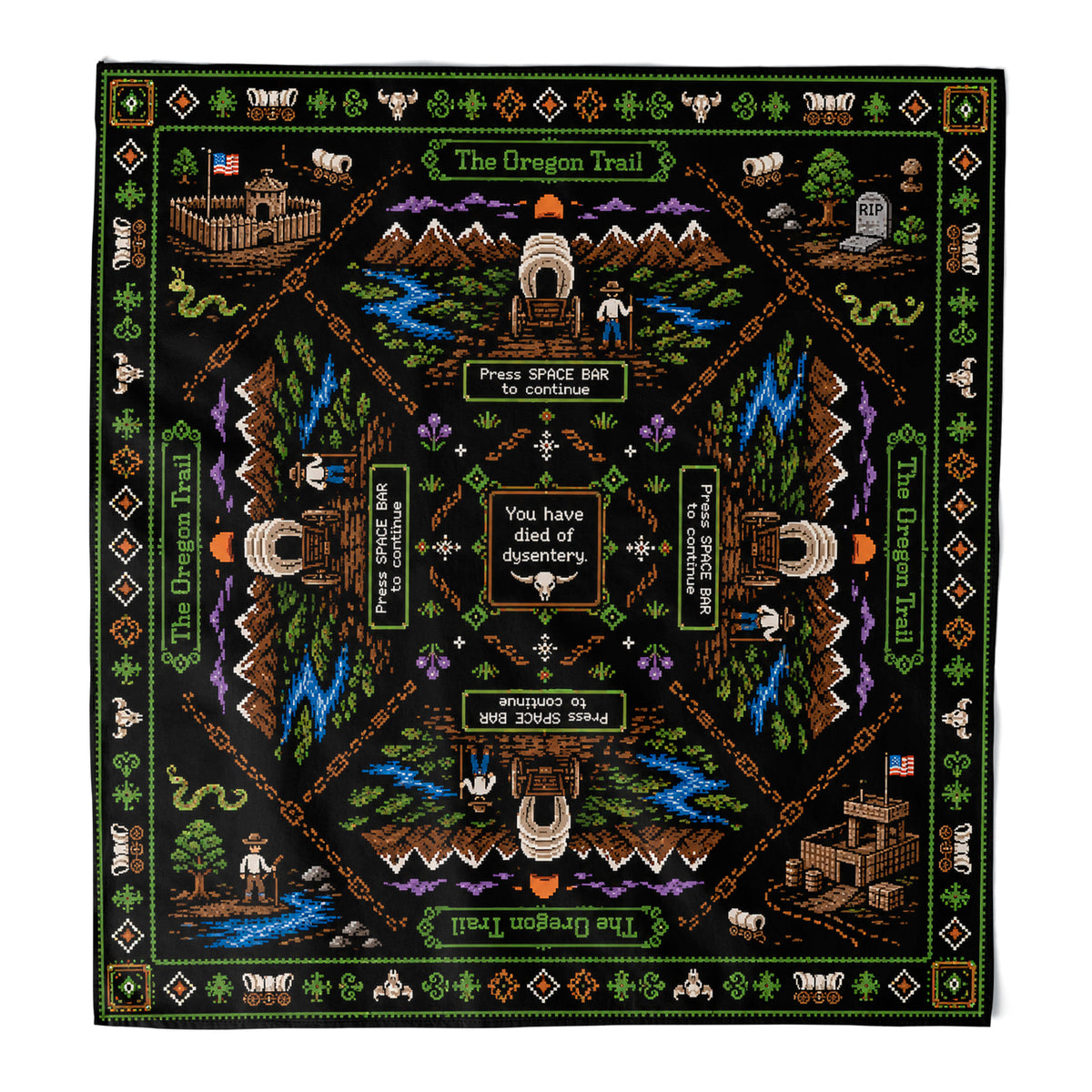 Wholesale You Have Died of Dysentery Bandana - Shady Front