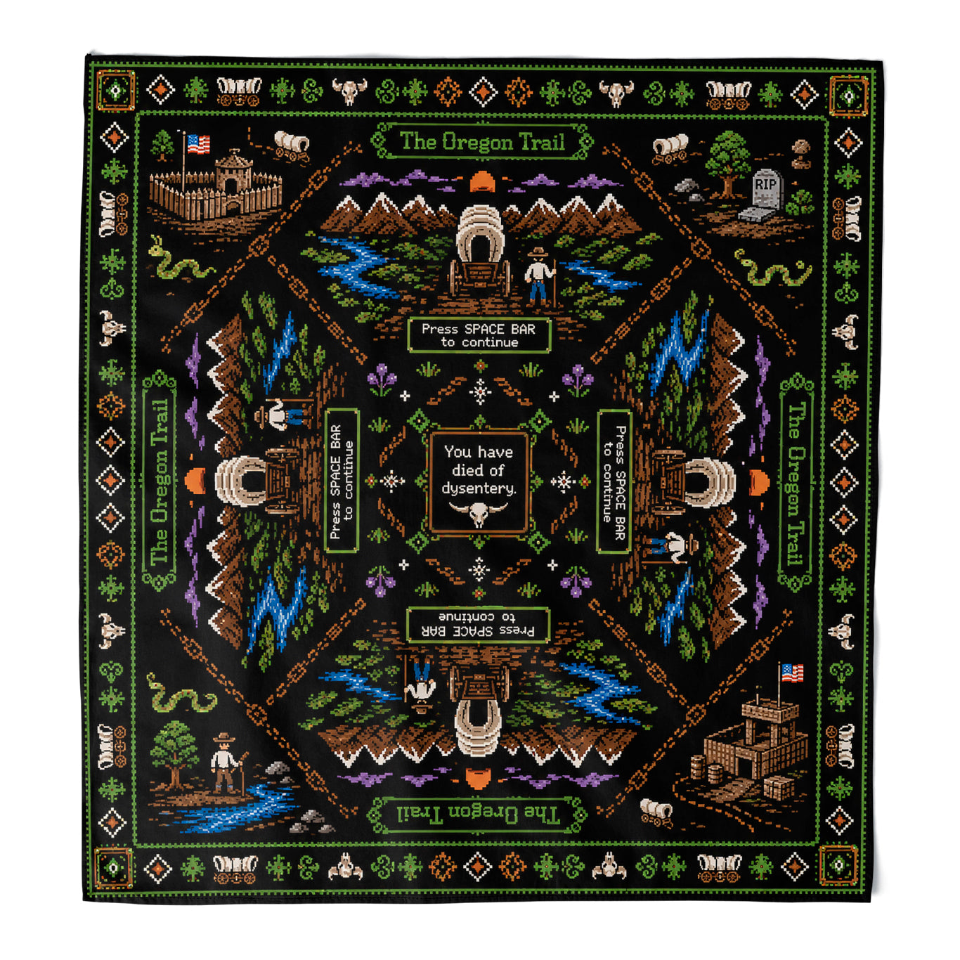 Wholesale You Have Died of Dysentery Bandana - Shady Front