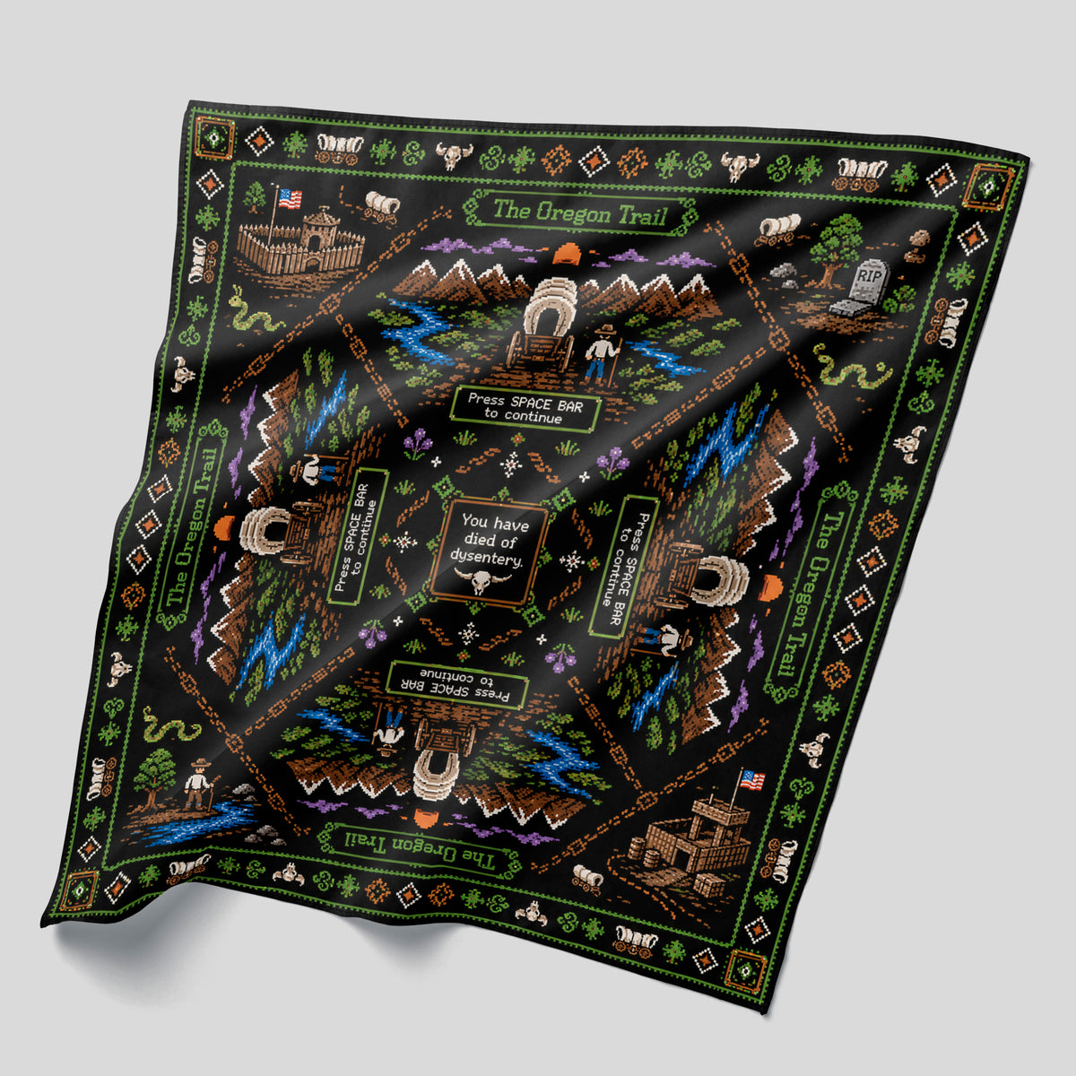 Wholesale You Have Died of Dysentery Bandana - Shady Front