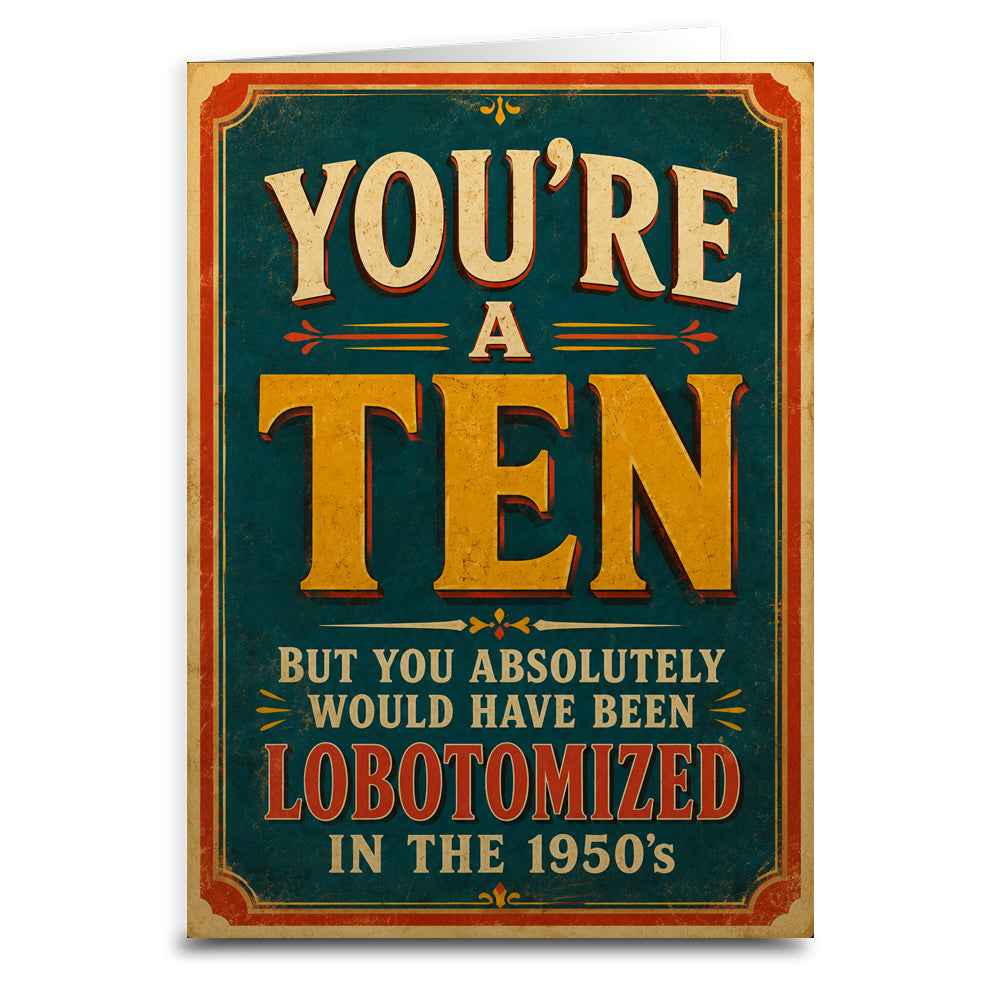 You're Not as Old as You Will Be Next Year Birthday Card