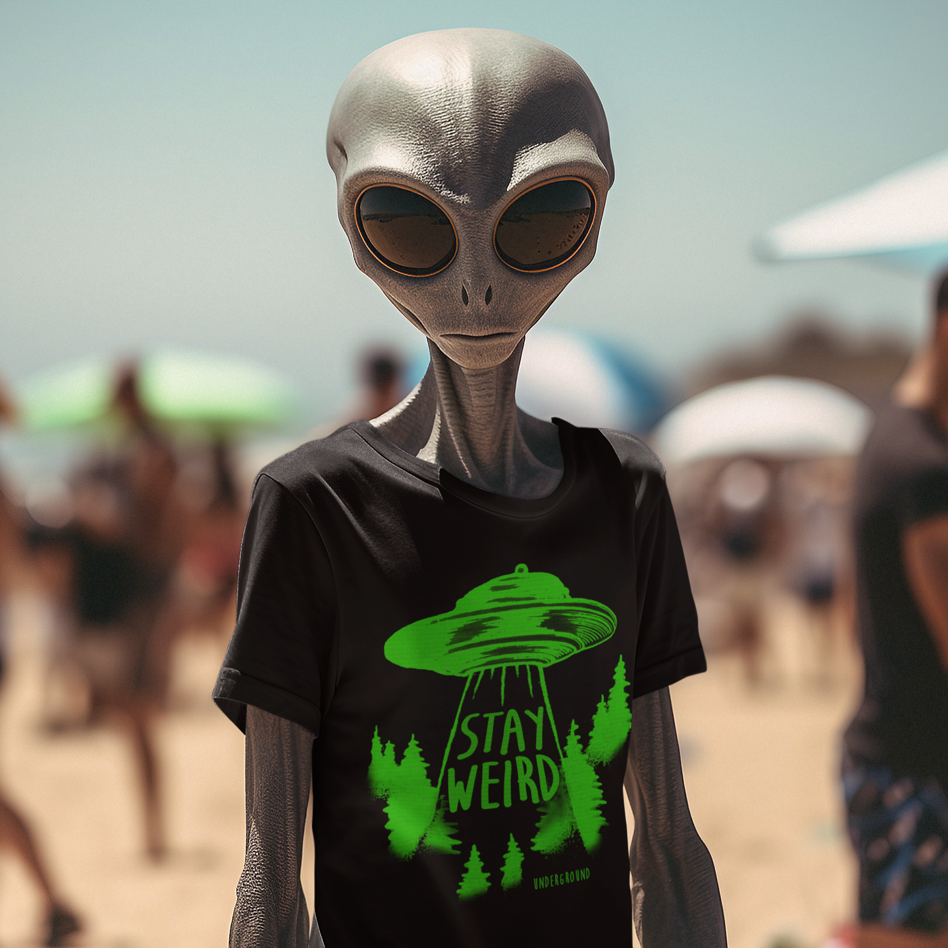 Stay Weird  T-Shirt - Shady Front