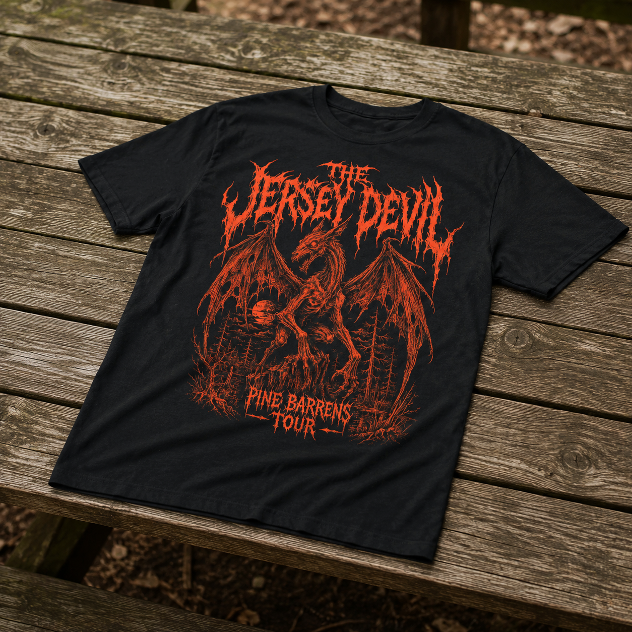 Wholesale Jersey Devil Pine Barrens Tour T-Shirt - Shady Front