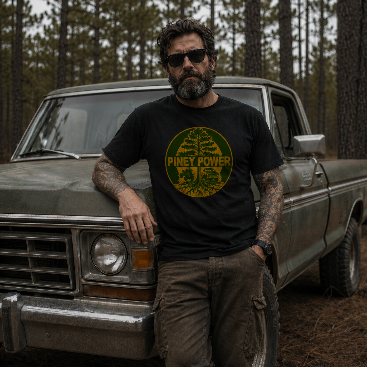 Wholesale Piney Power T-Shirt - Shady Front
