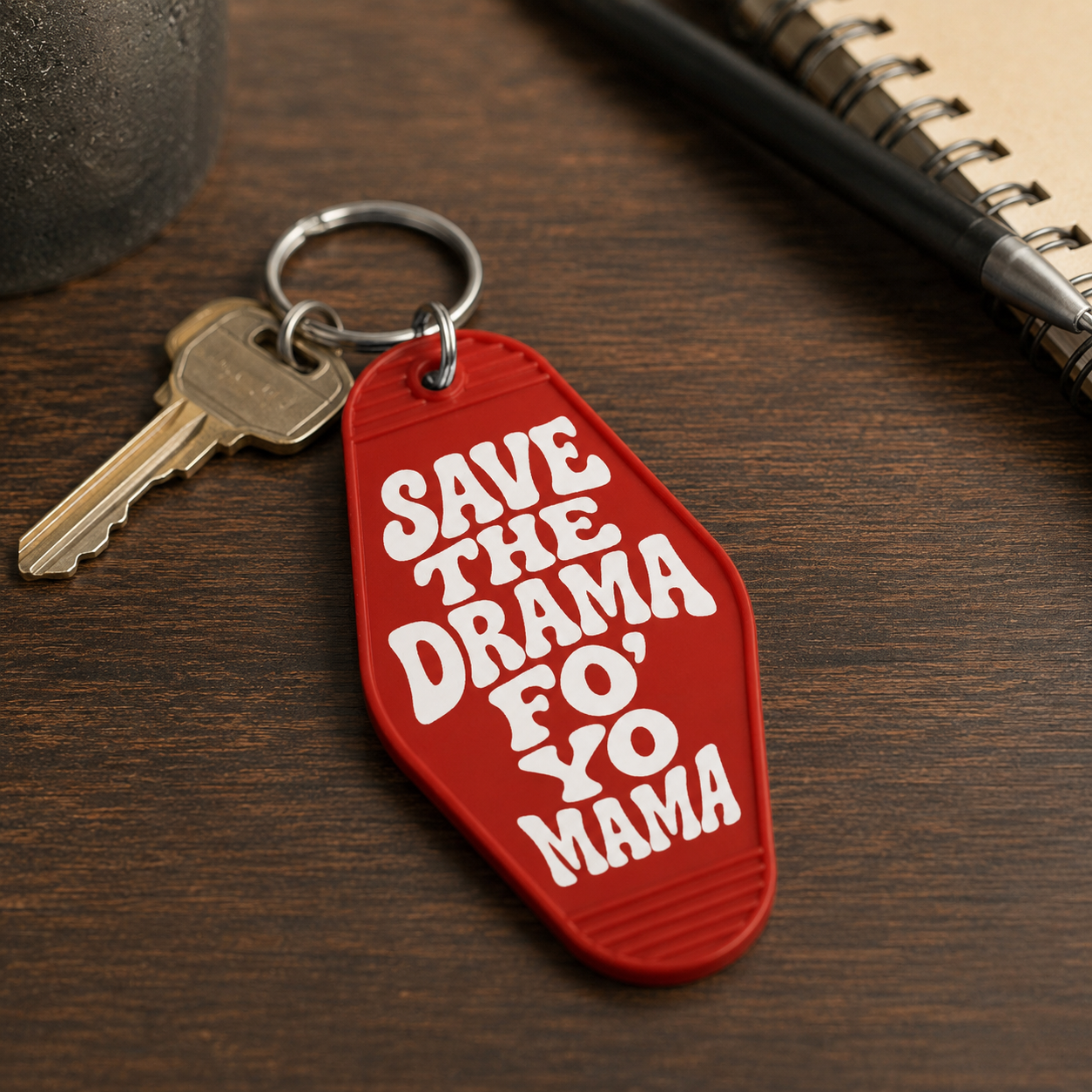 Wholesale Save the Drama Room Keychain - Shady Front