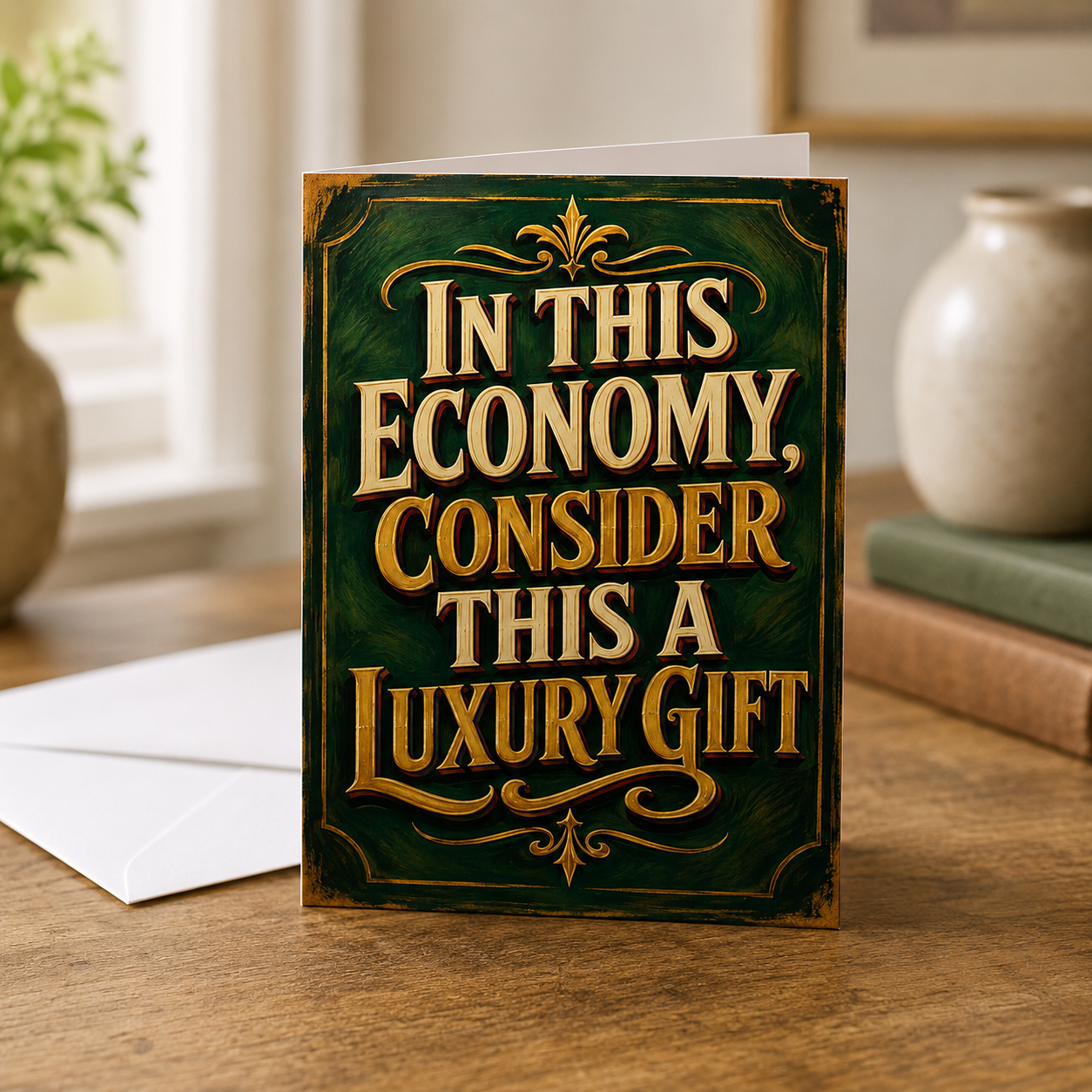 Wholesale Consider this a Luxury Gift Greeting Card - Shady Front