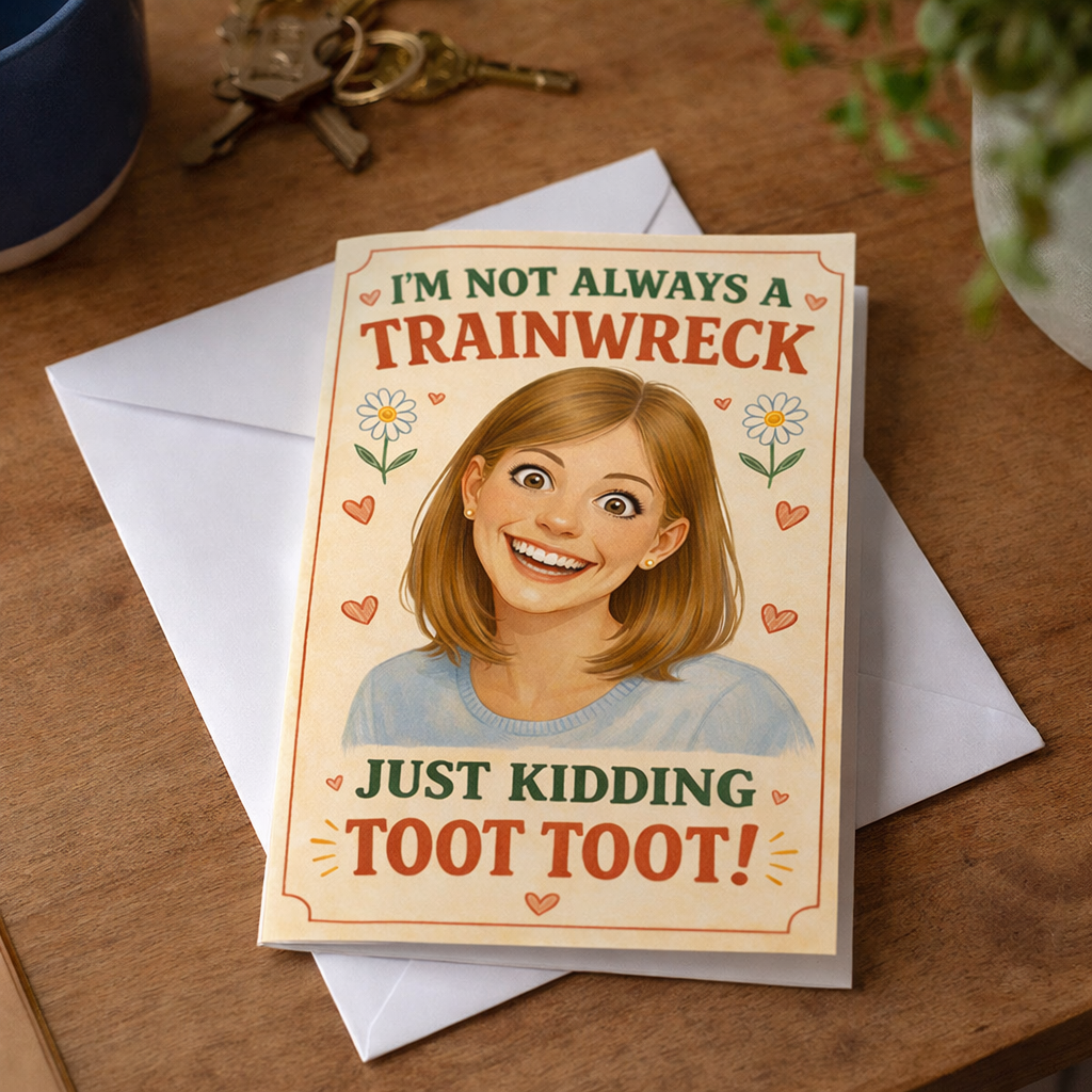 I'm Not Always a Trainwreck Card - Shady Front