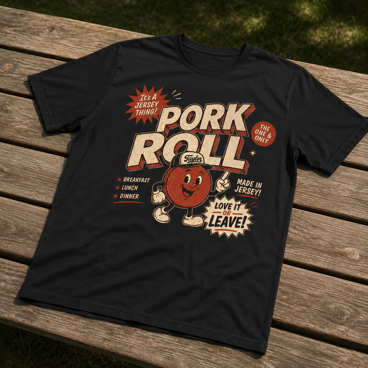 Wholesale Pork Roll, The One and Only T-Shirt - Shady Front