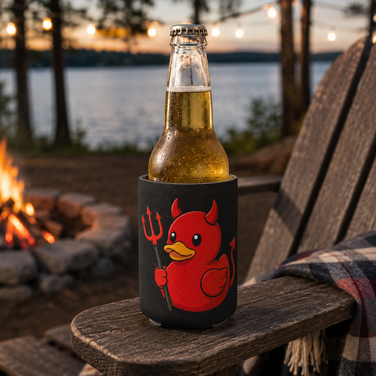 Wholesale Devil Duck Can Cooler - Shady Front