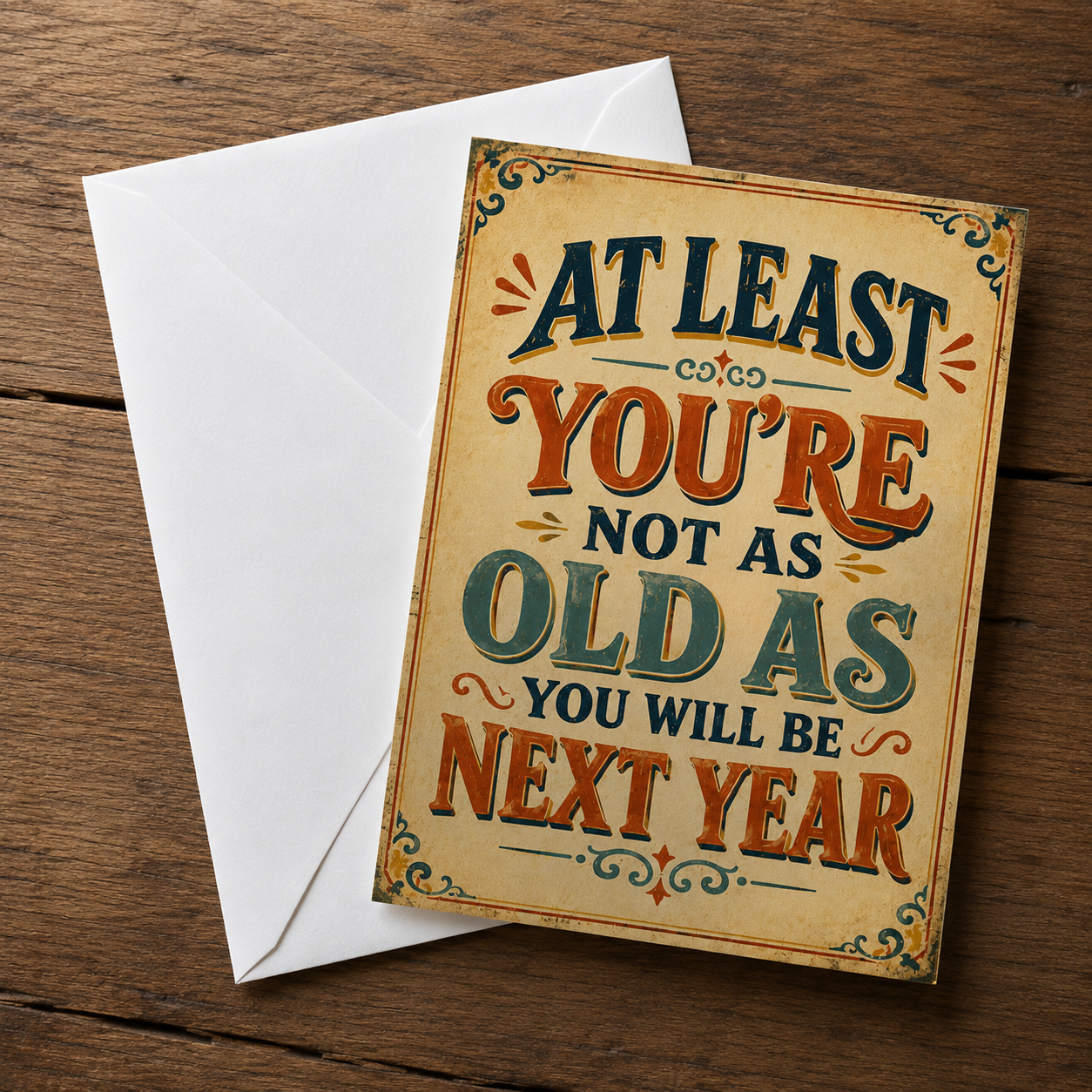 Wholesale You're Not as Old as You Will Be Next Year Birthday Card - Shady Front