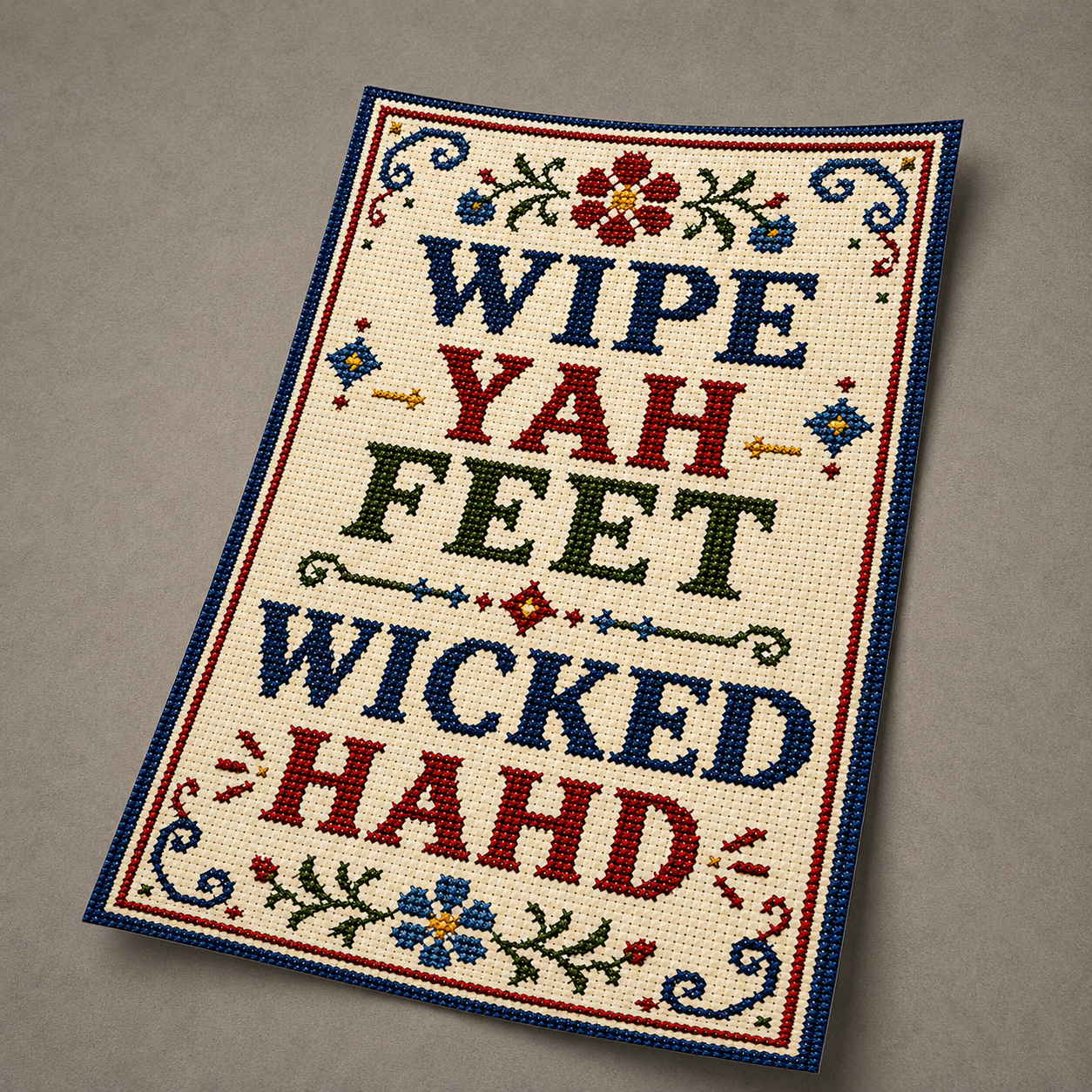Wholesale Wipe Yah Feet Wicked Hahd Print - Shady Front