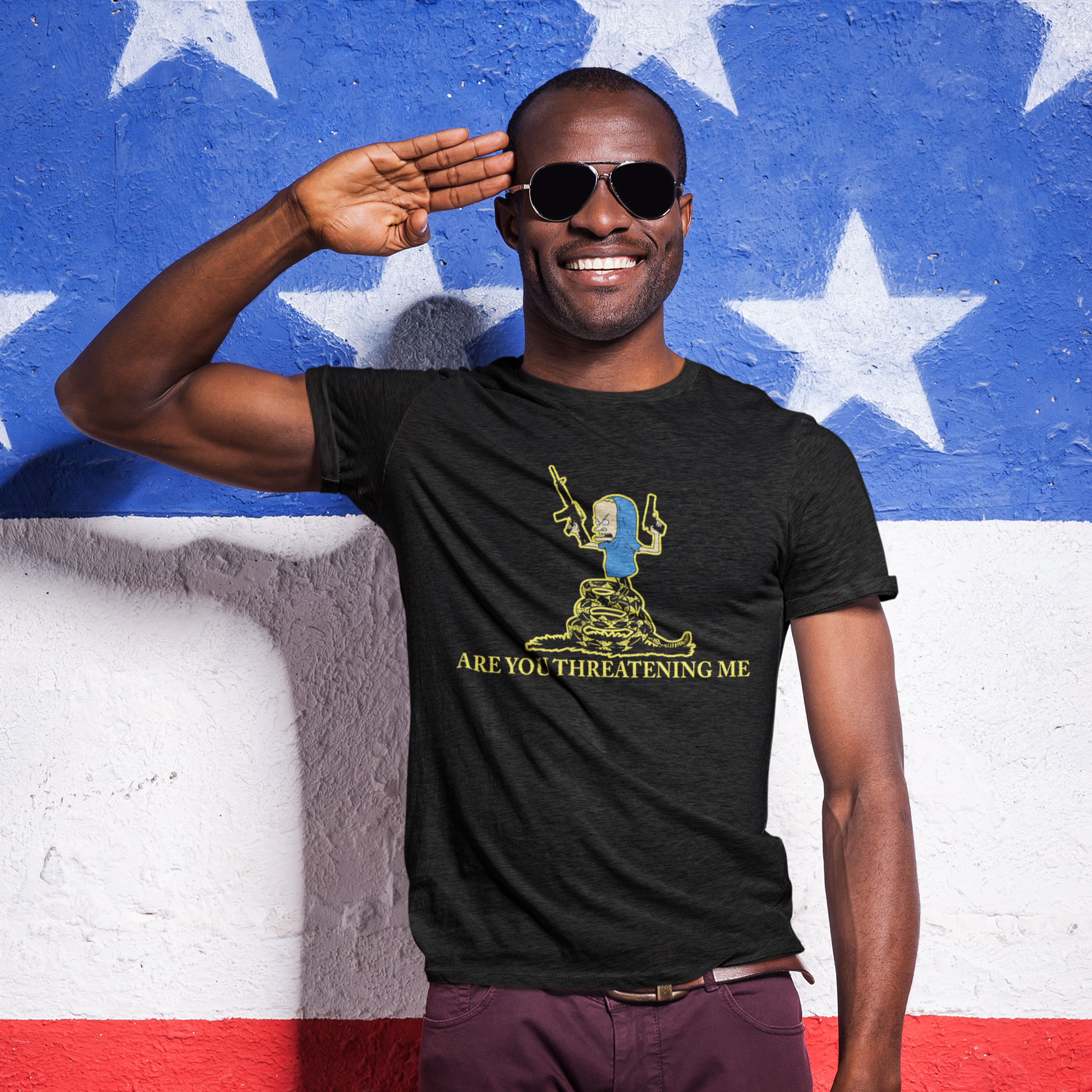 Beavis "Are You Threatening Me" T-Shirt - Shady Front